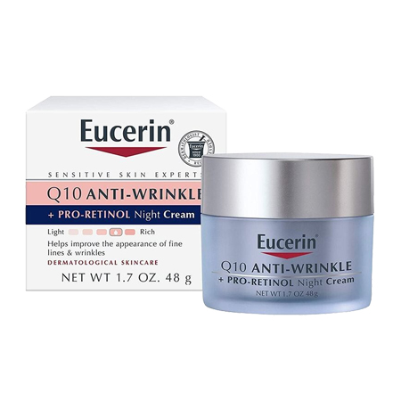 Eucerin Q10 Anti-Wrinkle + Pro-Retinol Night Cream 48 g