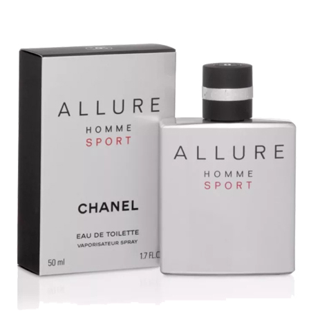 Allure Homme Sport EDT 50 ml หอมมสดชื่นแต่เย้ายวนซาบซ่าของอิตาเลี่ยน แมนดาริน ผสานด้วยสัมผัสของไวท์มัสก์ ที่มอบกลิ่นสัมผัสอันล้ำลึกและเข้มข้น
