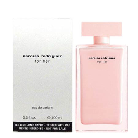 For Her Eau de Parfum 100 ml (Tester Box) น้ำหอมผู้หญิง แนวกลิ่น Floral-Musky ที่เด่นด้วย Musk และดอกกุหลาบ ที่มีทั้งความรัญจวนใจและความลึกลับ