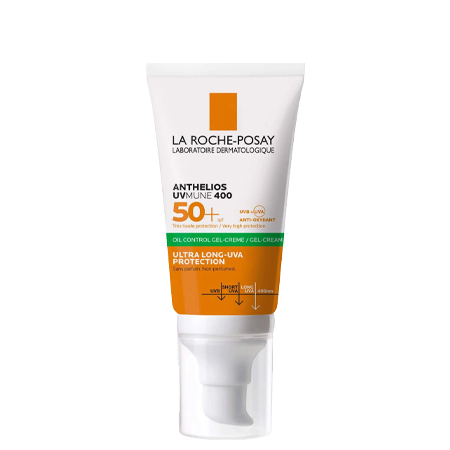 La Roche Posay Anti-Brillance 400 Anthelios XL dry touch Gel-Creme  SPF 50+ mattifying effect sensitive skin 50ml สูตร sensitive กันแดดประสิทธิภาพการปกป้องสูง ครอบคลุมที่สุด เนื้อเจลครีม ผสาน Mexoryl 400 เทคโนโลยีล่าสุดของลา โรช-โพเซย์
