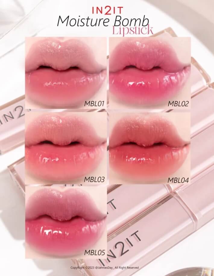 IN2IT Moisture Bomb Lipstick,Moisture Bomb Lipstick,N2IT,ลิปสติก,ลิมปาล์ม,MBL01mulberry,MBL01