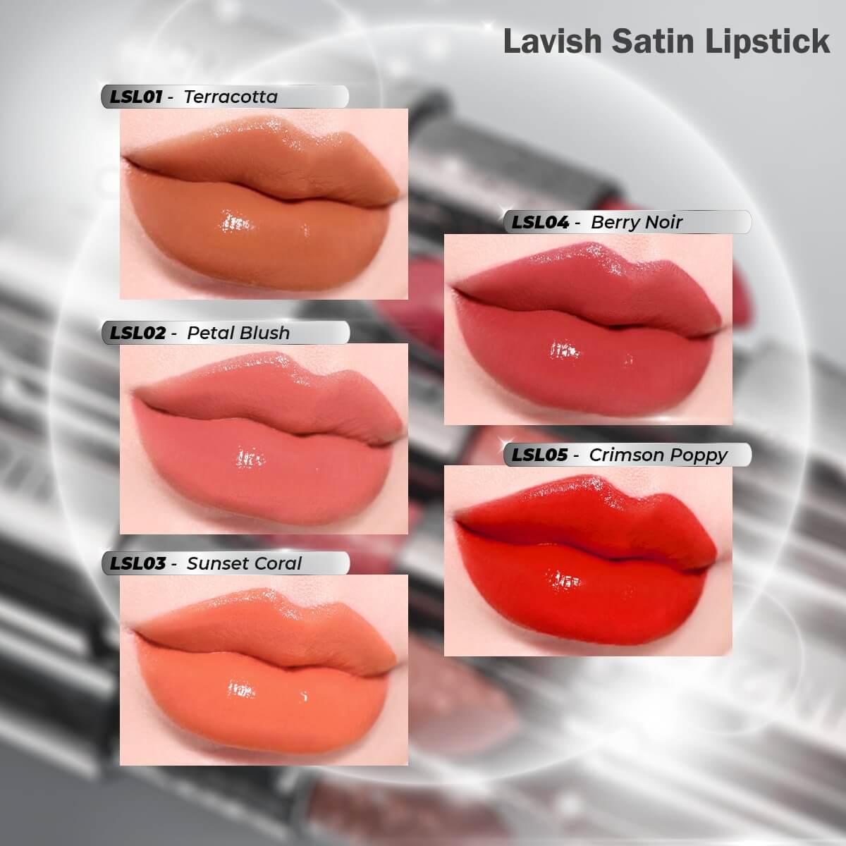 IN2IT Lavish Satin Lipstick - terracotta,IN2IT,Lipstick,ลิป,ลิปสติก,Lavish Satin Lipstick,terracotta,IN2IT Lavish Satin Lipstick 