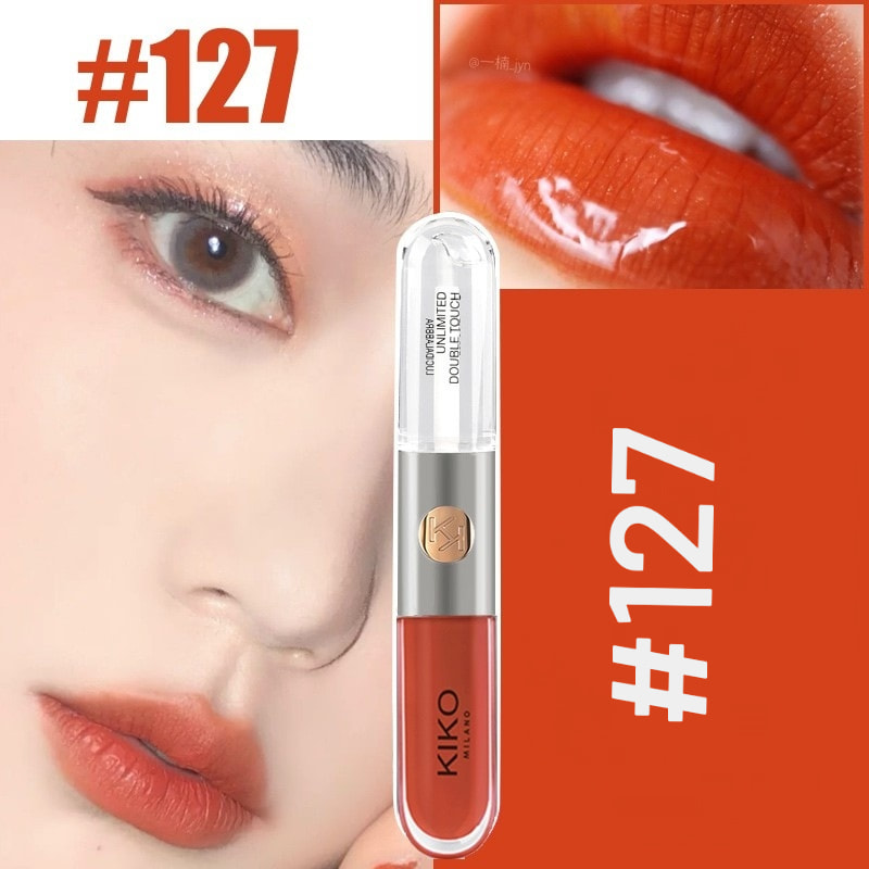 KIKO MILANO Unlimited Double Touch 6g #127 Pumpkin ,ลิปKIKO ,ลิป KIKO MILANOรีวิว,KIKO MILANO ราคา,ลิป KIKO MILANO รีวิว , ลิป KIKO MILANO สีไหนสวย