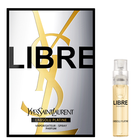 YSL Libre L'absolu Platine Parfum 1.2 ml น้ำหอมผู้หญิง กลิ่นลาเวนเดอร์สีขาวชวนเย้ายวนน่าหลงใหล
