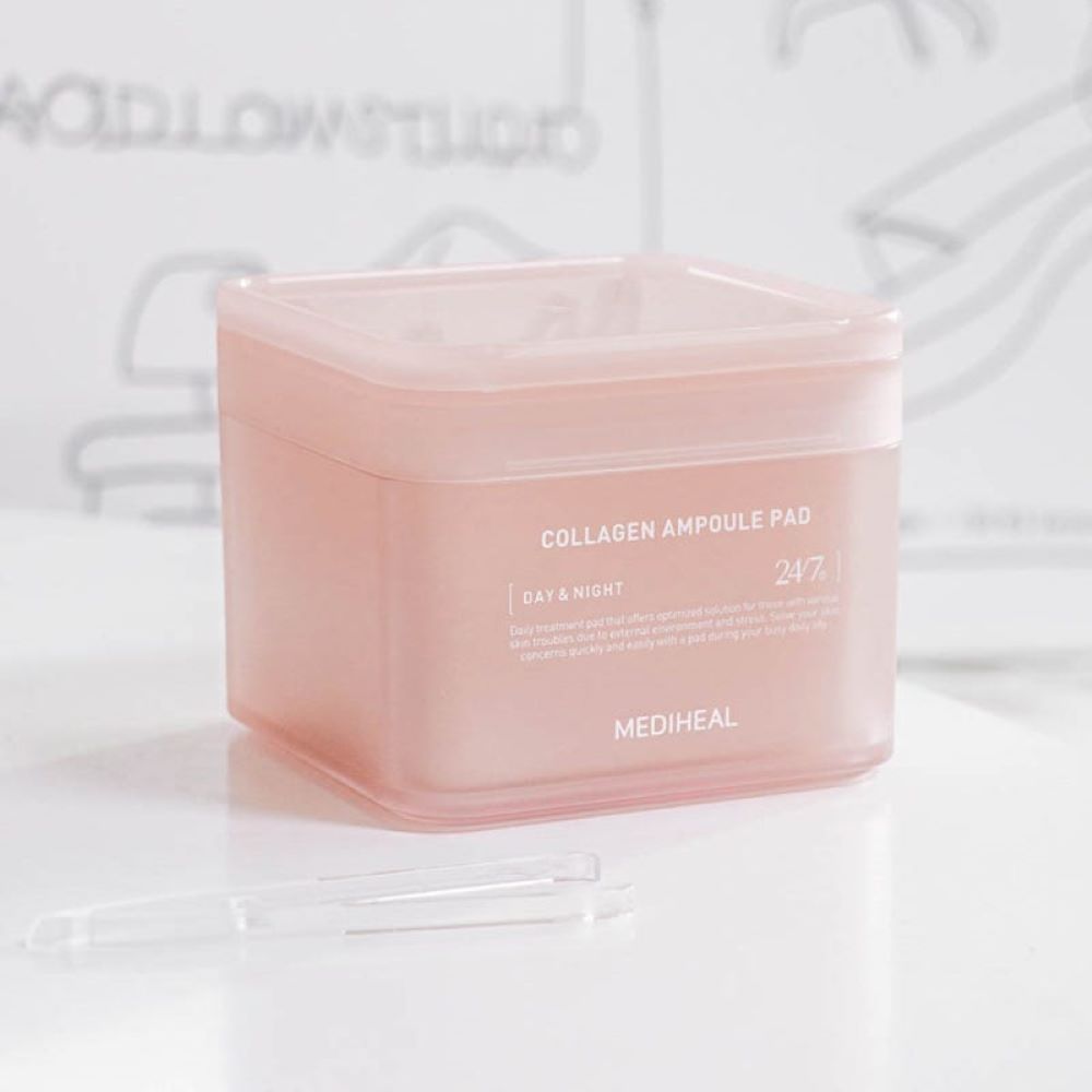 Mediheal Collagen Ampoule Pad 170 ml,โทนเนอร์แพด,Mediheal ,Mediheal Collagen Ampoule Pad ราคา , Mediheal Collagen Ampoule Pad 170 ml รีวิว ,  Mediheal Collagen ,Collagen