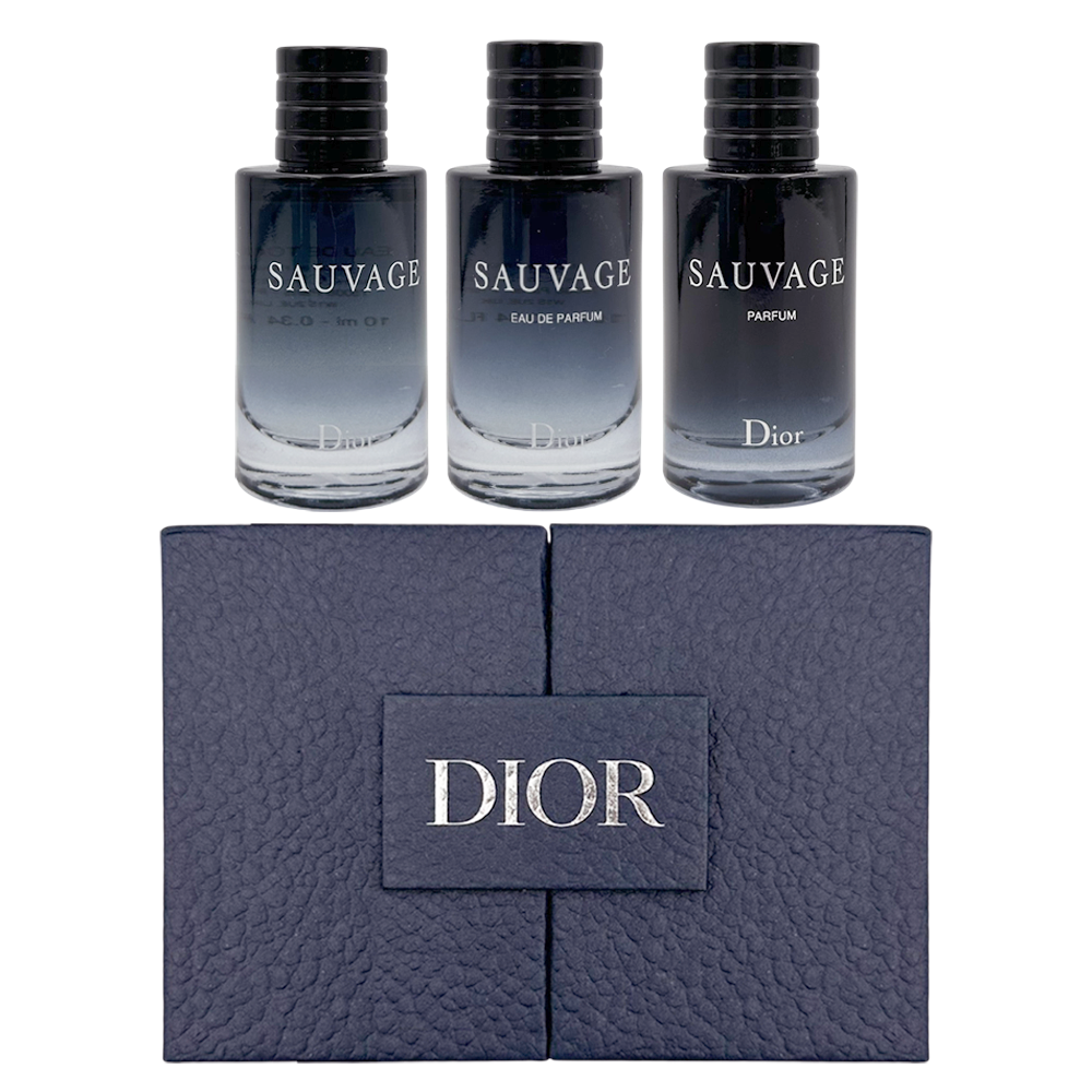 Dior Sauvage Set 3 pcs EDT + EDP + Parfum 10ml