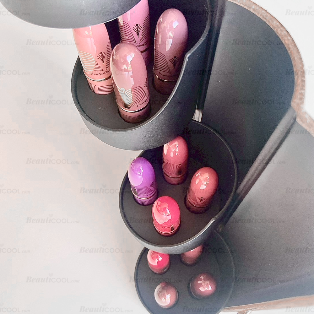 MAC Golden Girls Mini Lustreglass Lipstick Vault x 12 - Vault and 12 Mini Lipsticks - Travel Size (เฉดสี Immotal Coral ลิปมีรอย)