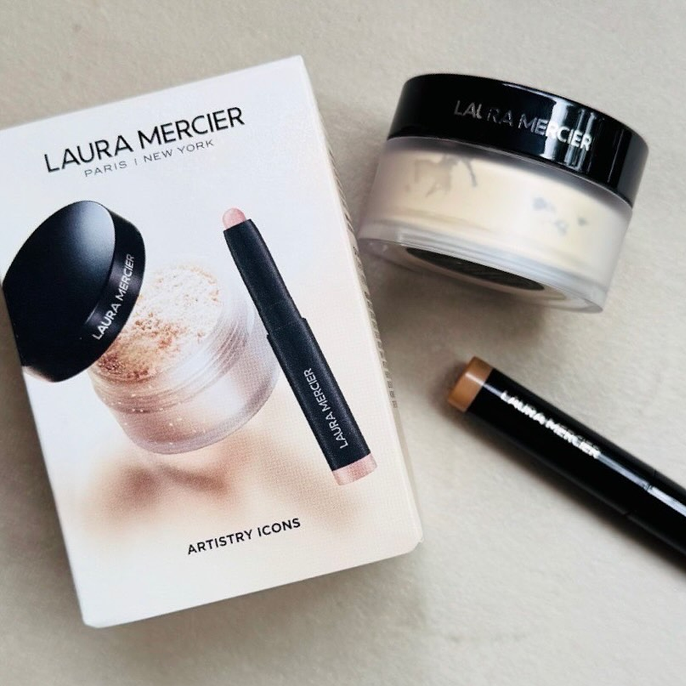 Laura Mercier Mini Artistry Icons Loose Powder and Eyeshadow Set
