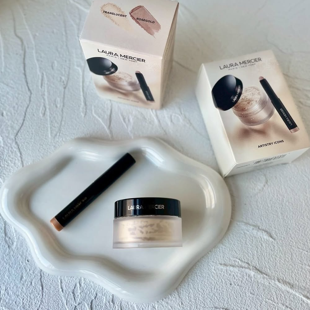 Laura Mercier Mini Artistry Icons Loose Powder and Eyeshadow Set
