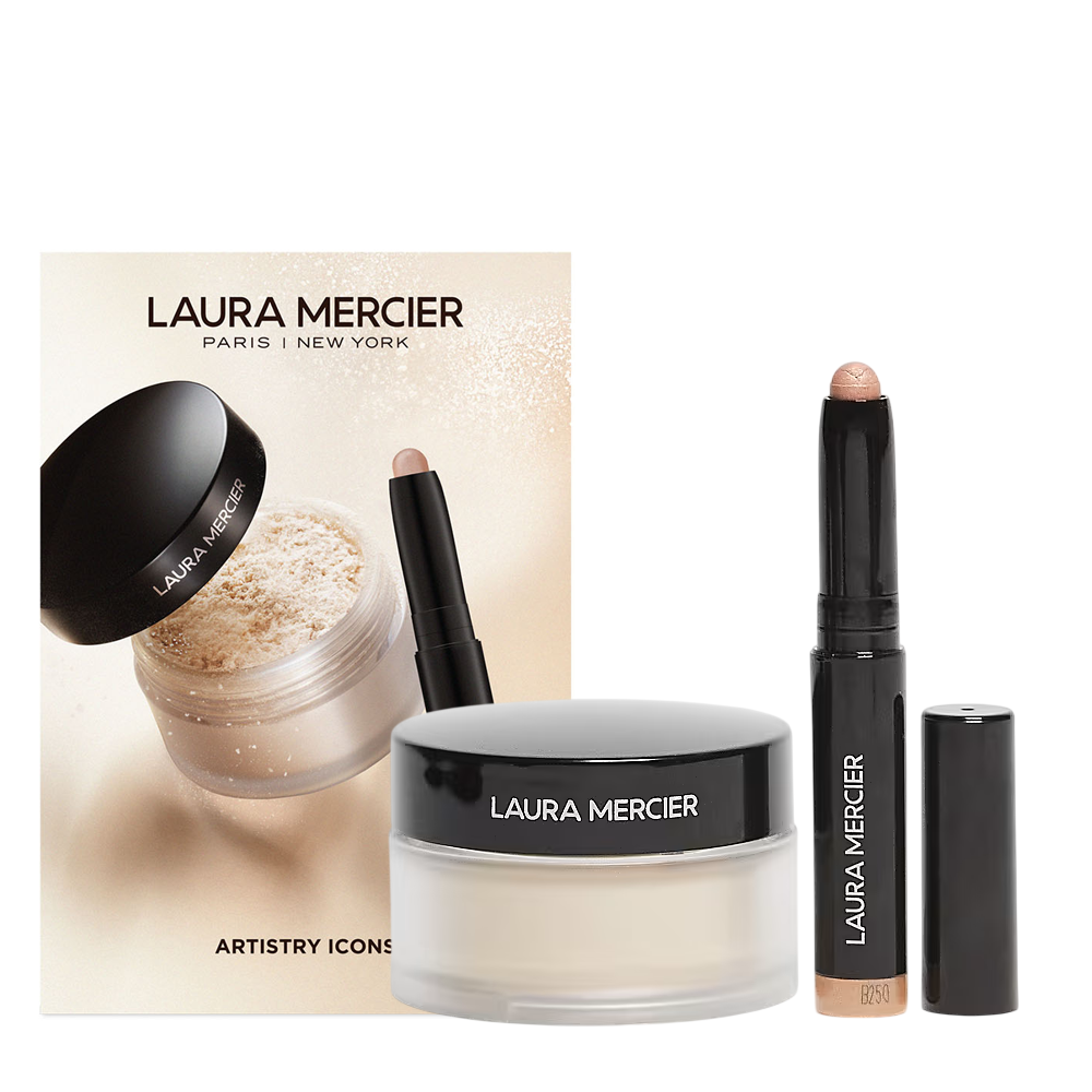 Laura Mercier Mini Artistry Icons Loose Powder and Eyeshadow Set