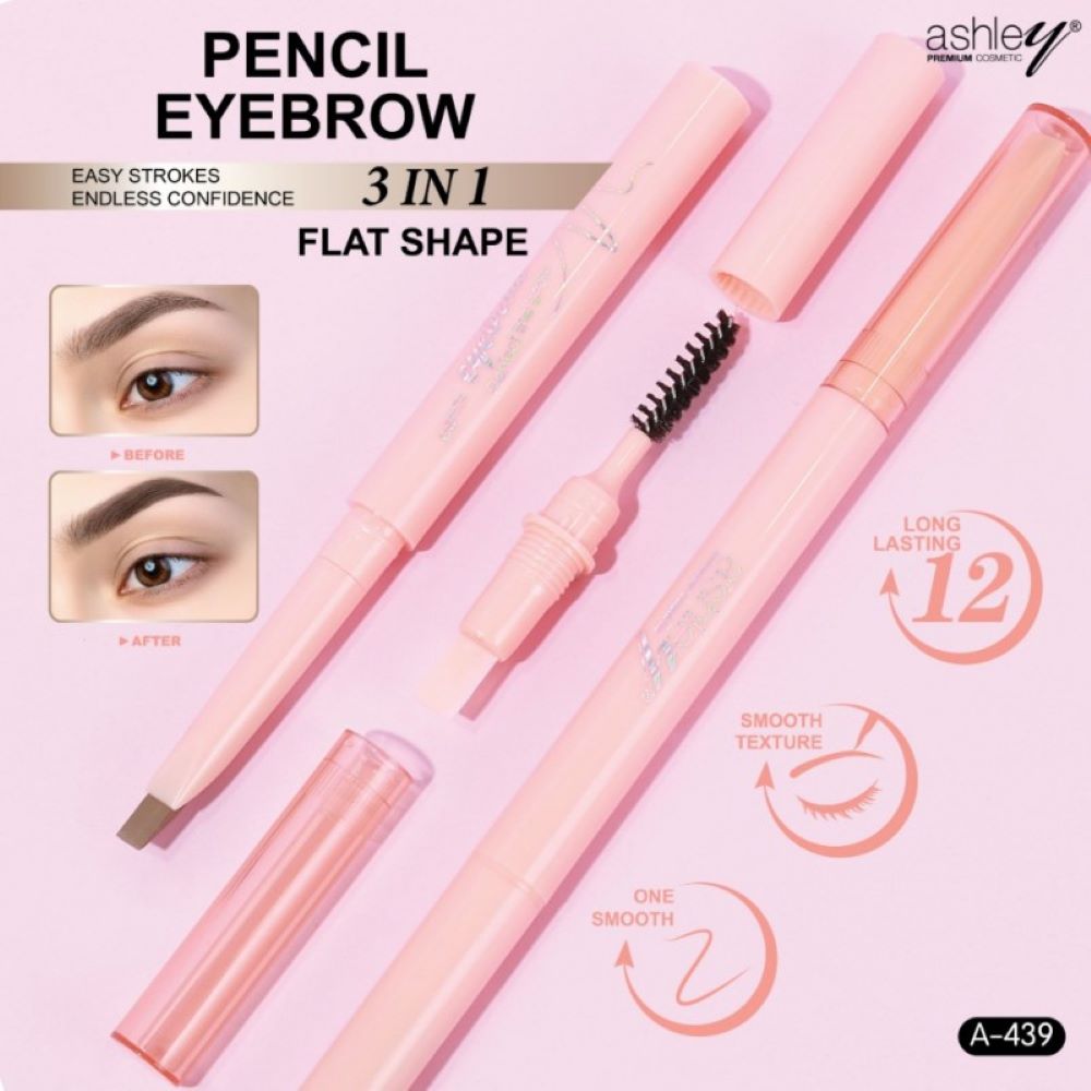 A 439 Ashley Pencil Eyebrow No.01 Dark Brown 0.4g ,A 439 Ashley Pencil Eyebrow , Ashley Pencil Eyebrow ราคา , Ashley Pencil Eyebrow รีวิว