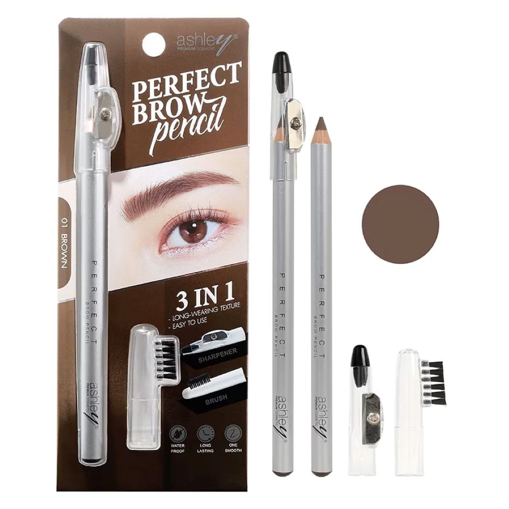 A 443 Ashley Perfect Brow Pencil 2.1g. 01 Brown, A 4 43 Ashley Perfect Brow Pencil , A 443 Ashley Perfect Brow Pencil ราคา ,A 443 Ashley Perfect Brow Pencil รีวิว