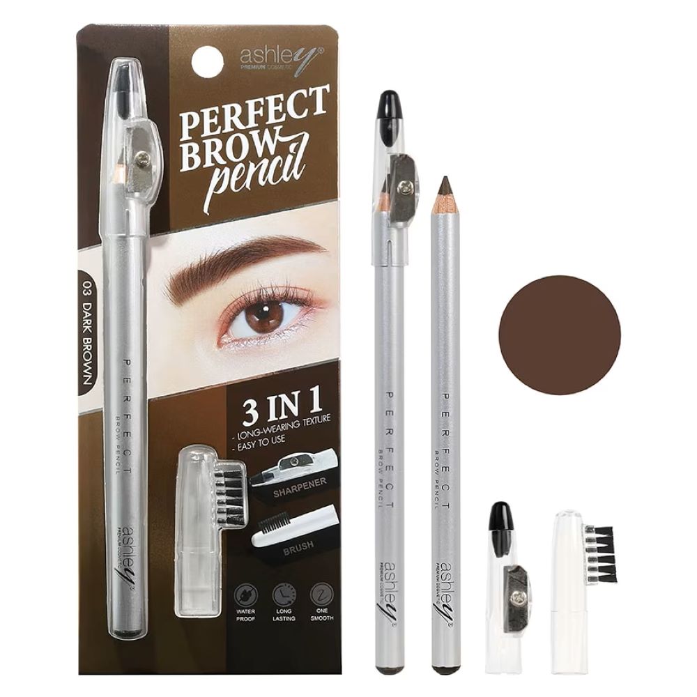 A 443 Ashley Perfect Brow Pencil 2.1g. 03 Dark Brown , A 4 43 Ashley Perfect Brow Pencil , A 443 Ashley Perfect Brow Pencil ราคา ,A 443 Ashley Perfect Brow Pencil รีวิว