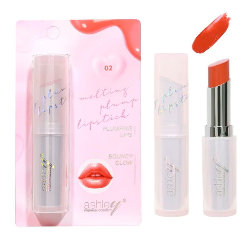 A 445 Ashley Melting Plump Lipstick 3.1g #02 Sweet Heart , A 445 Ashley Melting Plump Lipstick ราคา , A 445 Ashley Melting Plump Lipstick รีวิว 