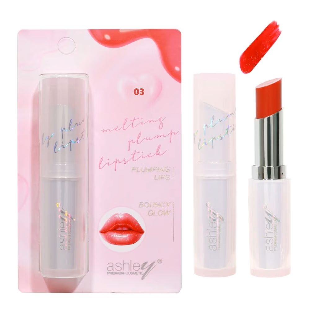 A 445 Ashley Melting Plump Lipstick 3.1g #03 Red Aholic , A 445 Ashley Melting Plump Lipstick ราคา , A 445 Ashley Melting Plump Lipstick รีวิว 