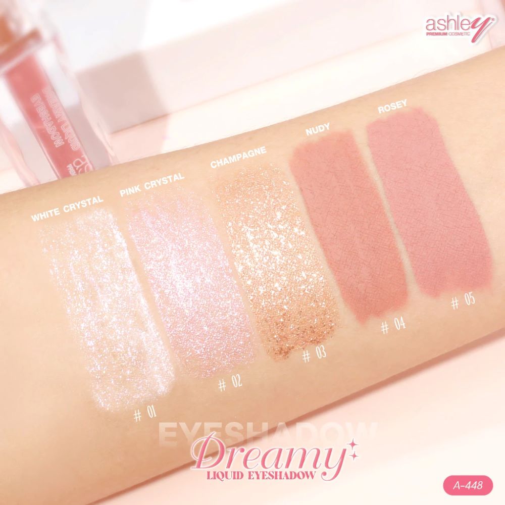 A 448 Ashley Dreamy Liquid Eyeshadow No.01 #White 3.8g, A 448 Ashley Dreamy Liquid Eyeshadow , A 448 Ashley Dreamy Liquid Eyeshadow  ราคา , A 448 Ashley Dreamy Liquid Eyeshadow รีวิว