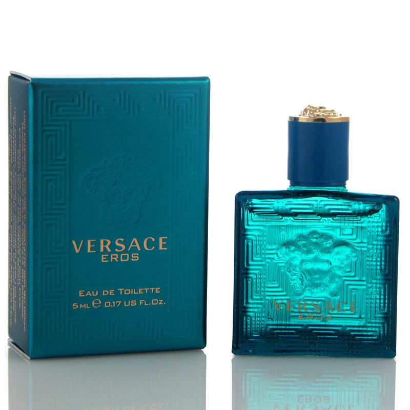 Versace EROS Eau de Toilette 5ml น้ำหอมสำหรับผู้ชายที่มีความแข็งแกร่ง ความหลงใหลและเชื่อมั่นในตัวเอง 