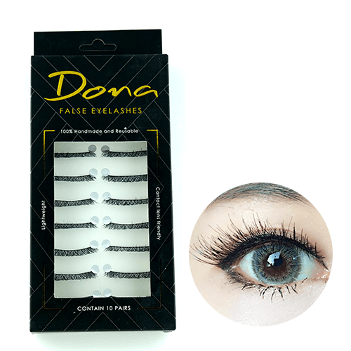 Dona  Lashes #SN308 (1 กล่อง 10 คู่) ขนตาปลอมทอมือคุณภาพ ติดสวยทุกคน!! ขายดีสุด ๆ รีวิวเยอะมาก เบา นิ่ม สบายตา เซเลบ และบล็อกเกอร์เลือกใช้