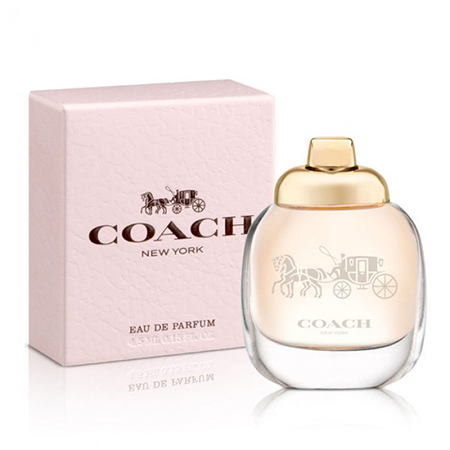 Coach New York Eau De Parfum 4.5ml ตัวแทนสาวอเมริกัน ของความอ่อนเยาว์, ทันสมัย, ความถูกต้องและความงามของธรรมชาติ