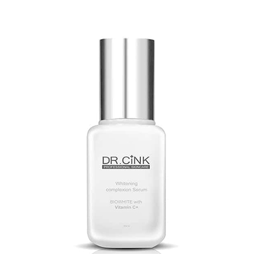 DR.CiNK Whitening Complexion Serum 30ml ไวท์เทนนิงเซรั่ม วิตามินซี เอทิล อีเทอร์ ลดความหมองคล้ำของสีผิว ลดรอยกระและฝ้าให้จางลง