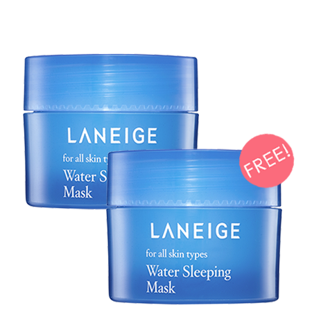 Laneige ซื้อ 1 ชิ้น ฟรี 1 ชิ้น Water Sleeping Mask 15ml ปลุกความชุ่มชื่นคืนสู่ผิว ประดุจผิวได้รับการพักผ่อนอย่างเต็มที่ในทุกเช้า