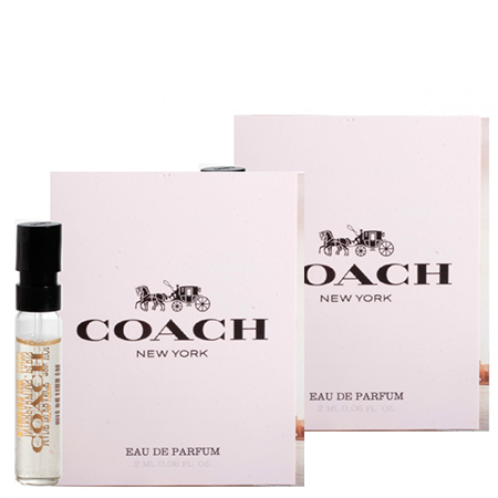 Coach แพ็คคู่สุดคุ้ม !! New York Eau De Parfum 2ml ตัวแทนสาวอเมริกัน ของความอ่อนเยาว์, ทันสมัย, ความถูกต้องและความงามของธรรมชาติ