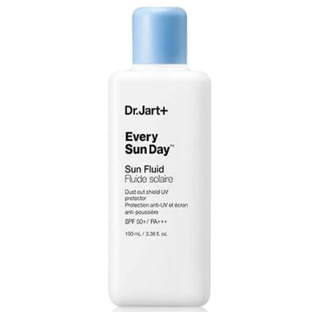Dr.Jart+ Every Sun Day Sun Fluid spf50+/pa+++ 100ml กันแดดเนื้อน้ำนม ไม่อุดตันผิวหน้า ปกป้องผิวจากรังสีและฝุ่นละออง ได้อย่างมีประสิทธิภาพ