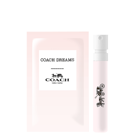 Coach Dreams Eau De Parfum 1.2ml น้ำหอมรุ่นใหม่จาก Coach ให้กลิ่นแนวฟรุตตี้ฟลอรัลที่ไม่หวานจัด ให้ฟีลอบอุ่น สะอาดหมดจด