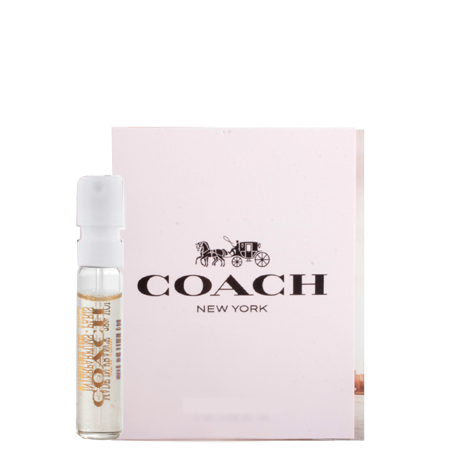 Coach New York Eau De Toilette 2ml ตัวแทนสาวอเมริกัน ของความอ่อนเยาว์, ทันสมัย, ความถูกต้องและความงามของธรรมชาติ