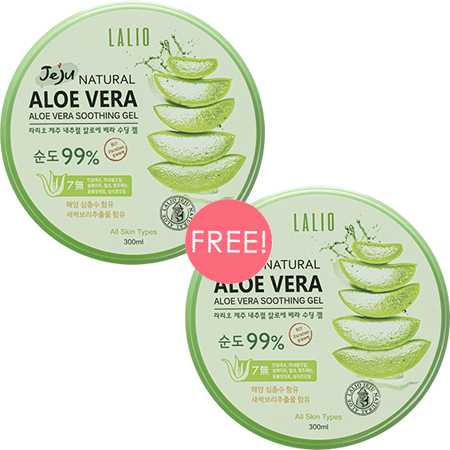 Lalio ซื้อ 1 ชิ้น ฟรี 1 ชิ้น !! Aloevera 99% Jeju moisture Aloevera Soothing Gel 300 ml เจลอโลเวร่าที่ช่วยฟื้นฟูผิวจากการระคายเคือง ให้กลับมาสุขภาพดีอีกครั้ง