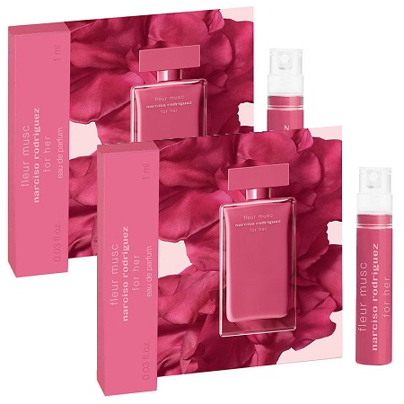 Narciso Rodriguez ซื้อ 1 ฟรี 1 Fleur Musc For Her Eau De Parfum 1ml น้ำหอมแนวกลิ่น Floral Woody Musk ที่สื่อถึงหญิงสาวที่มีอิสระ ความกล้า ความมั่นใจ เปี่ยมด้วยเสน่ห์เย้ายวน