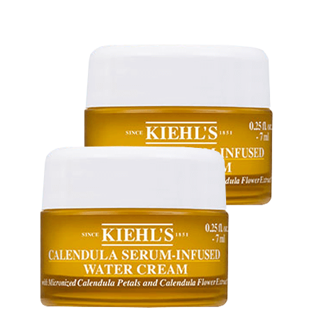 Kiehl's ซื้อ 1 ฟรี 1 Calendula Serum Infused Water Cream 7ml X 2 ครีมเนื้อเซรั่มผสมผสานกับ watercream คืนความชุ่มชื้นกระจ่างใสให้ผิว ผิวเปล่งปลั่ง