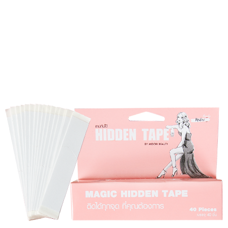 Midori Hidden Tape 40ชิ้น/กล่อง เทปกันโป๊ ให้คุณใส่ชุดสวยอย่างมั่นใจ ติดได้ทุกจุด ที่คุณต้องการ หมดกังวลทุกการเคลื่อนไหว