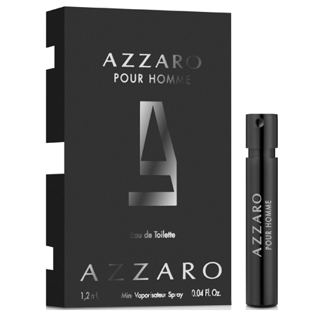 Azzaro Pour Homme Eau De Toilette 1.2ml น้ำหอมผู้ชาย แนวกลิ่น Aromatic และ Spicy สะท้อนถึงความเย้ายวนใจ หรูหรา และเป็นชายชาตรี
