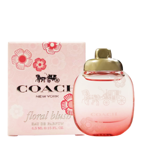 Coach New York Floral Blush Eau De Parfum 4.5 ml. กลิ่นที่สะท้อนความร่าเริง และโรแมนติก อ่อนโยน ผ่อนคลาย สัมผัสได้ถึงความเป็นผู้หญิงที่น่าทะนุถนอม