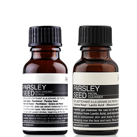 Aesop Aesop Set 2 Parsley Seed Anti-Oxidant Facial Serum 15 ml + Parsley Seed Facial Cleanser 15ml