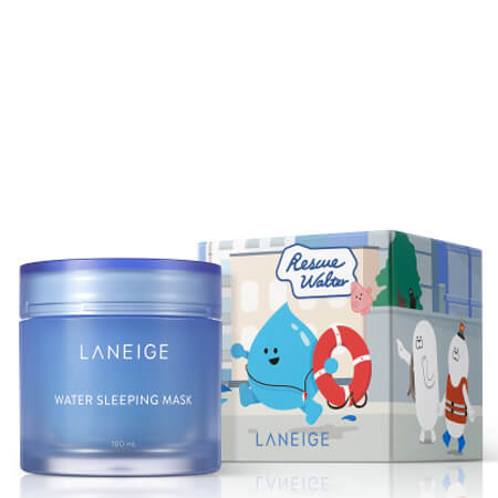 Laneige Water Sleeping Mask 100 ml (Rescue Water Campaign Limited Edition) มาส์กฟื้นฟูผิวยามค่ำคืน ผิวกระจ่างใสและชุ่มชื่นล้ำลึก