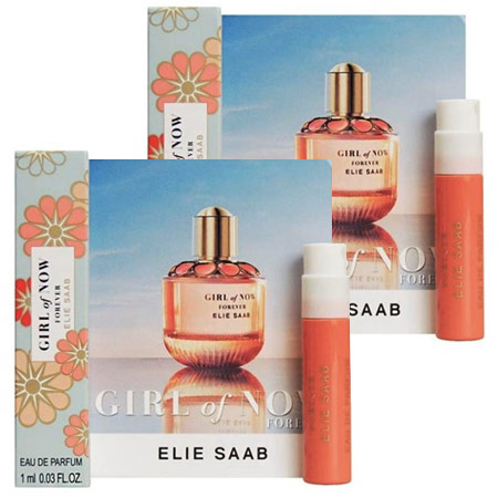 Elie Saab แพ็คคู่ Girl Of Now Forever Eau De Parfum 1ml น้ำหอมผู้หญิง แนวกลิ่น Floral-Fruity ตัวแทนความสดใส เปล่งประกาย มีชีวิตชีวาของวัยแรกรุ่นกับมิตรภาพตราบนิรันดร์