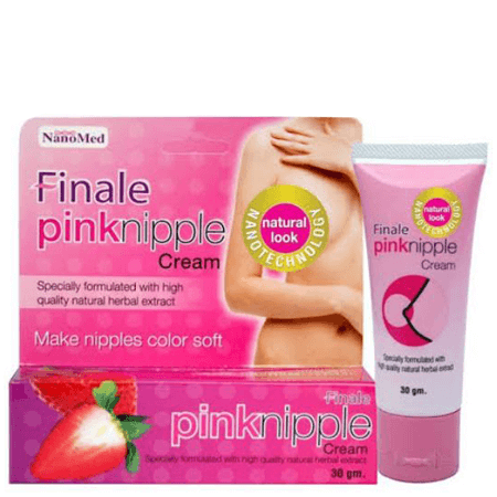 Finale Pinknipple Cream 30g. สารสกัดจากสมุนไพรธรรมชาติ ช่วยลดเลือนความหมองคล้ำต่างๆให้จางลง พร้อมปรับสีผิวบริเวณหัวนมให้ดูอมชมพูแบบสุขภาพดี