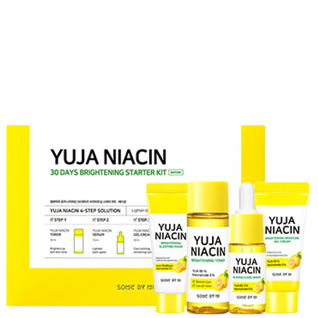 SOME BY MI Yuja Niacin 30days Brightening Starter Kit ฟื้นฟูผิวของคุณจากปัญหาผิวหมองคล้ำ และฝ้า กระ ให้กลับมาขาวกระจ่างใสด้วยวีต้า ไวท์เทนนิ่ง