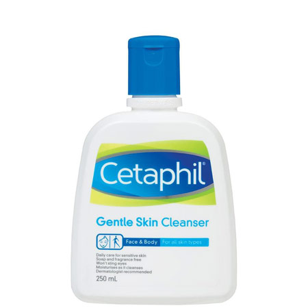 Cetaphil Gentle Skin Cleanser For All Skin Types 250ml ผลิตภัณฑ์ทำความสะอาดผิว สูตรอ่อนโยน ใช้ได้ทั้งผิวแพ้ง่าย ผิวมีปัญหาสิว หรือผิวบอบบางของทารก