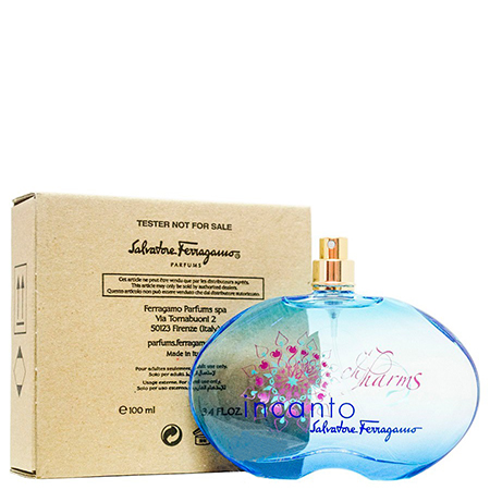 Salvatore Ferragamo Incanto Charms EDT100ml (Tester Box) (ไม่มีฝาปิด) น้ำหอมที่ให้กลิ่นหอมอ่อนๆที่ไม่เวียนหัว กลิ่นหอมหวานซ่อนเปรี้ยวนิดๆ รู้สึกได้ถึงความสดชื่นและอบอุ่น