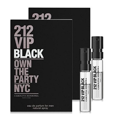 Carolina Herrera ซื้อ 1 ชิ้น ฟรี 1 ชิ้น !! VIP Black For Men EDP 1.5ml เพิ่มเสนห์ความเป็นชายด้วยกลิ่นทีเปี่ยมไปด้วยเสน่ห์ แสนโรแมนติก ชวนให้น่าสัมผัส