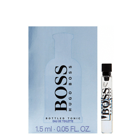 Hugo Boss BOSS Hugo Boss Bottled TONIC EDT 1.5ml น้ำหอมแนว Citus-Fresh Spicy ผสมผสานกันจนได้กลิ่นหอมสดชื่นชวนลุ่มหลง เต็มไปด้วยเสน่ห์ความหอมที่ยากจะลืมเลือน