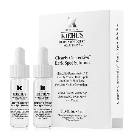 Kiehl's ซื้อ 1 ชิ้น ฟรี 1 ชิ้น !! Clearly Corrective Dark Spot Solution 4 ml เซรั่มลดเลือนจุดด่างดำ ช่วยปรับสีผิวให้สม่ำเสมอเรียบเนียน