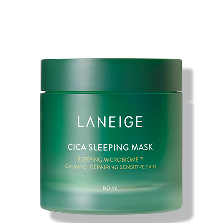 Laneige Special Care Cica Sleeping Mask 60ml สูตรใหม่!! Sleeping Microbiome Cica ช่วยปลอบประโลมผิวหน้าที่มีปัญหาจากสิว และลดเลือนริ้วรอยต่างๆ