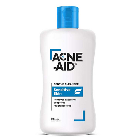 Acne-Aid Gentle Cleanser 100 ml คลีนเซอร์ล้างหน้าสำหรับผู้แห้งถึงผิวผสมบอบบางแพ้ง่าย ไม่ทำให้ผิวแห้งตึง