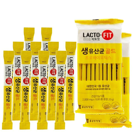 Lacto-Fit ซื้อ 1 กล่อง ฟรี 1 กล่อง Lacto-fit Synbiotic 1กล่อง/10 ซอง ดีท็อกซ์พรีเมี่ยมจากเกาหลี ช่วยล้างสารพิษตกค้างในลำไส้ สุขภาพดีจากภายใน