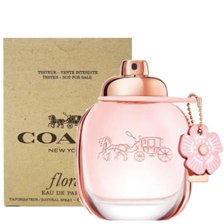 Coach New York Floral Eau De Parfum 90ml (Tester Box) (ไม่มีฝาปิด) น้ำหอมที่สะท้อนภาพของหญิงสาวยุคใหม่ ผู้ที่เปี่ยมไปด้วยจิตวิญญาณอันสดใส และมองโลกในแง่ดี