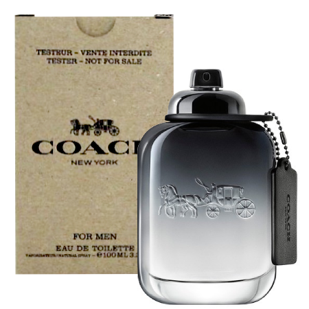 Coach For Men EDT 100 ml (Tester Box) น้ำหอมผู้ชาย เติมเต็มพลังความมั่นใจและเยือกเย็นของหนุ่มๆ กลิ่นผลไม้กระวานรสเผ็ดเพิ่มความอบอุ่นผสานความหอมของกลิ่นหญ้าแฝกเขียวชอุ่ม